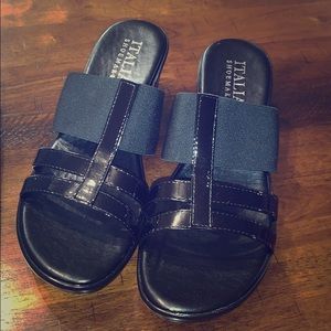 Italian Shoemakers Wedge Sandals! Size 10! NIB!